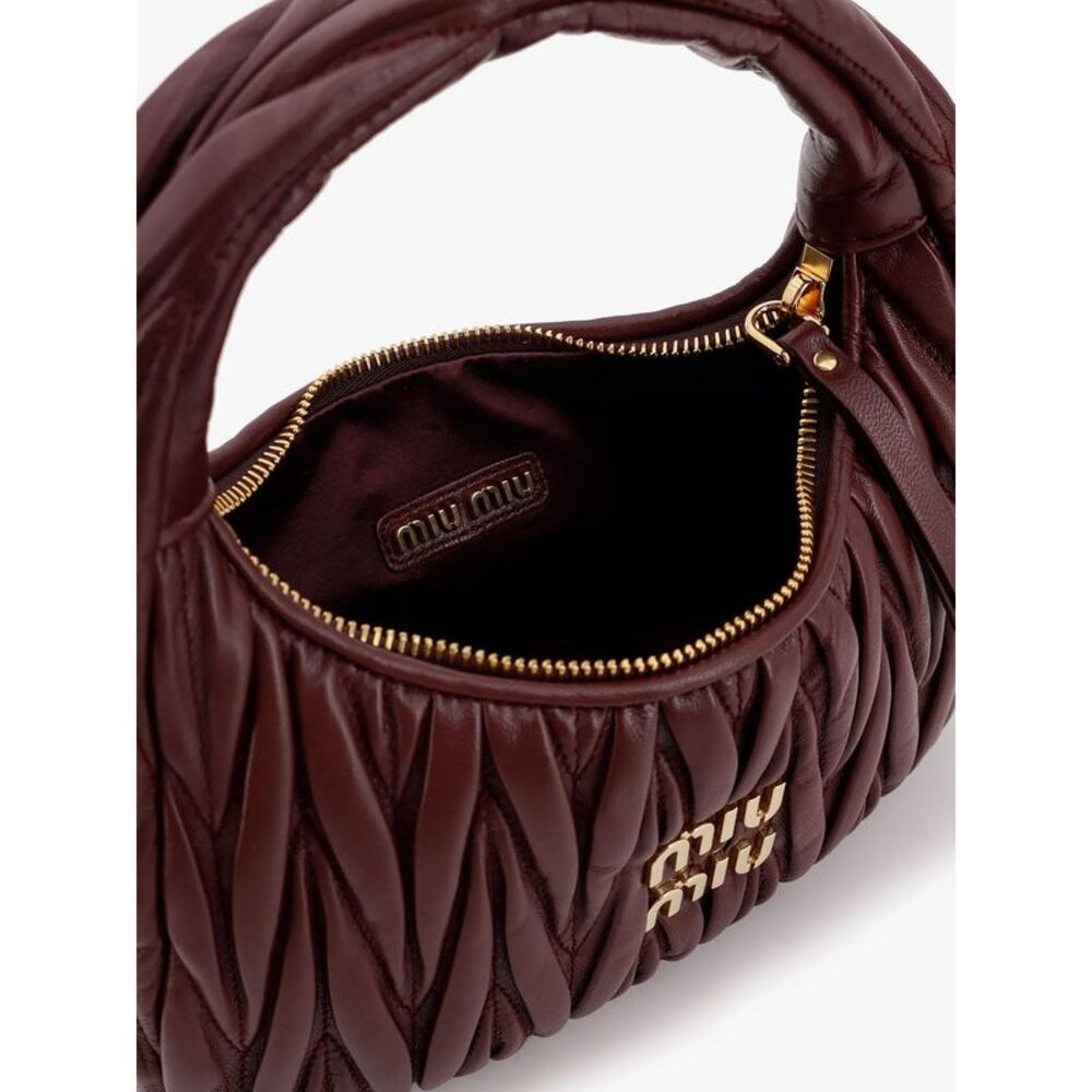 Miu Miu Women Wander Quilted Leather Shoulder Bag - Picture 4 of 5
